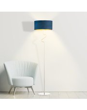 Lampa podłogowa LED z abażurem MORONI VELUR