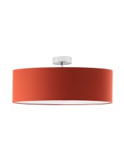 Ceglasty plafon do salonu WENECJA fi - 60 cm - kolor rdzawy