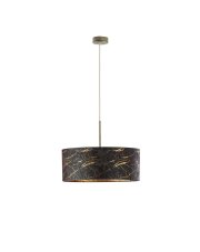 Lampa wisząca nad stół SINTRA MARMUR fi - 50 cm - kolor czarny