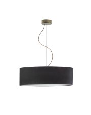 Regulowana lampa wisząca nad stół HAJFA VELUR fi - 60 cm kolor czarny