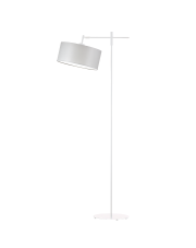 Biała lampa podłogowa w stylu skandynawskim MELTON