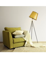 Złota lampa podłogowa w stylu glamour OSLO MIRROR