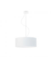 Biała lampa wisząca do sypialni HAJFA fi - 40 cm - kolor biały