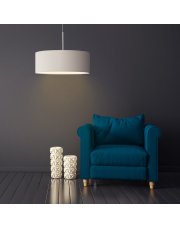Designerska lampa wisząca SINTRA fi - 50 cm - kolor biały