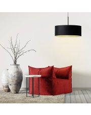 Lampa wisząca do salonu SINTRA fi - 50 cm - kolor czarny