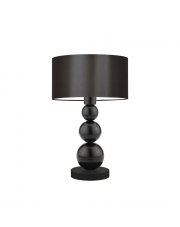 Klasyczna lampa stołowa do salonu HONOLULU z brązowym abażurem